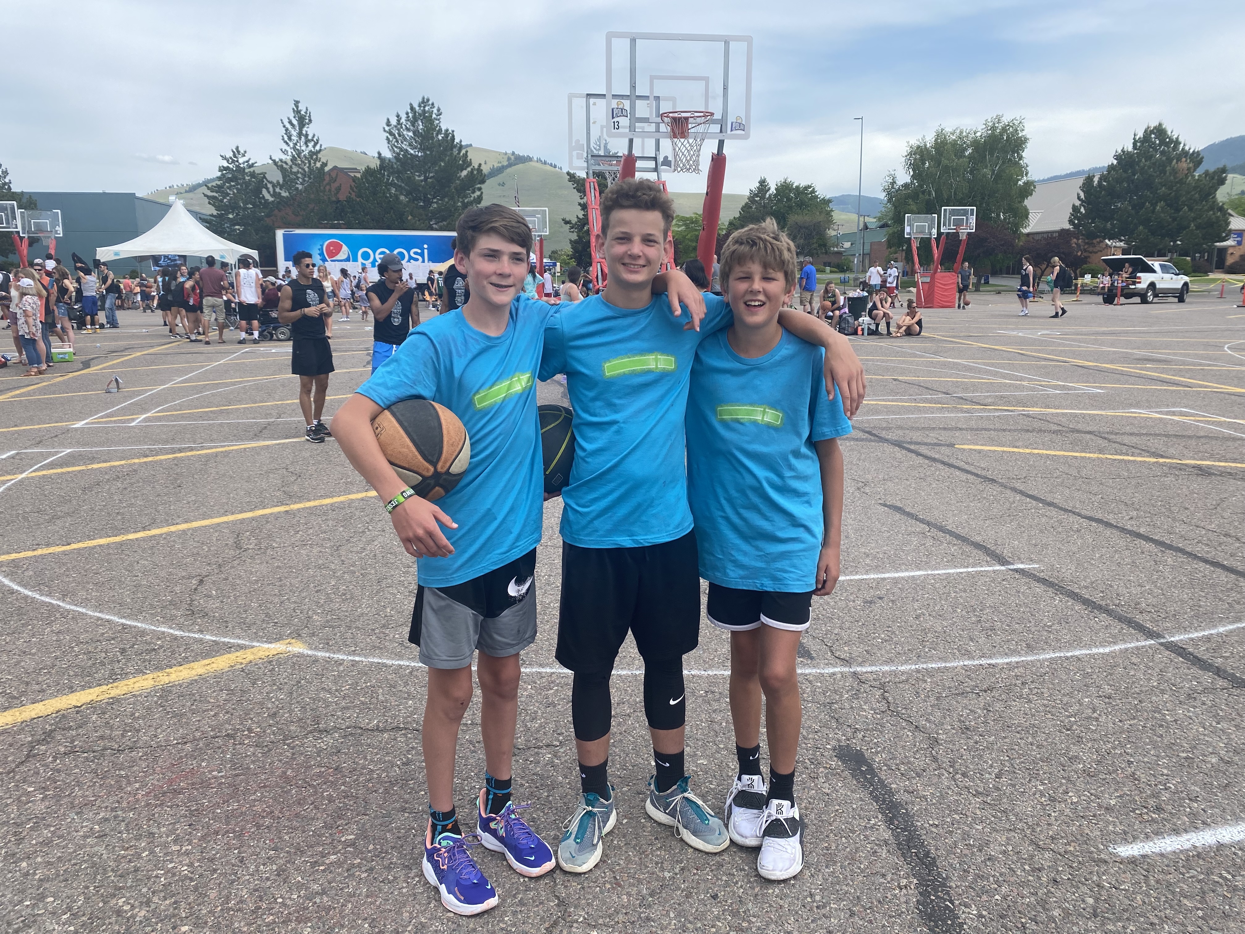 Sia, Lincoln, and Zane as teammates